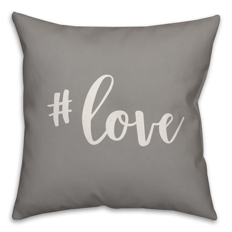 Throw Pillow, Gray, Pillow Cover & Insert