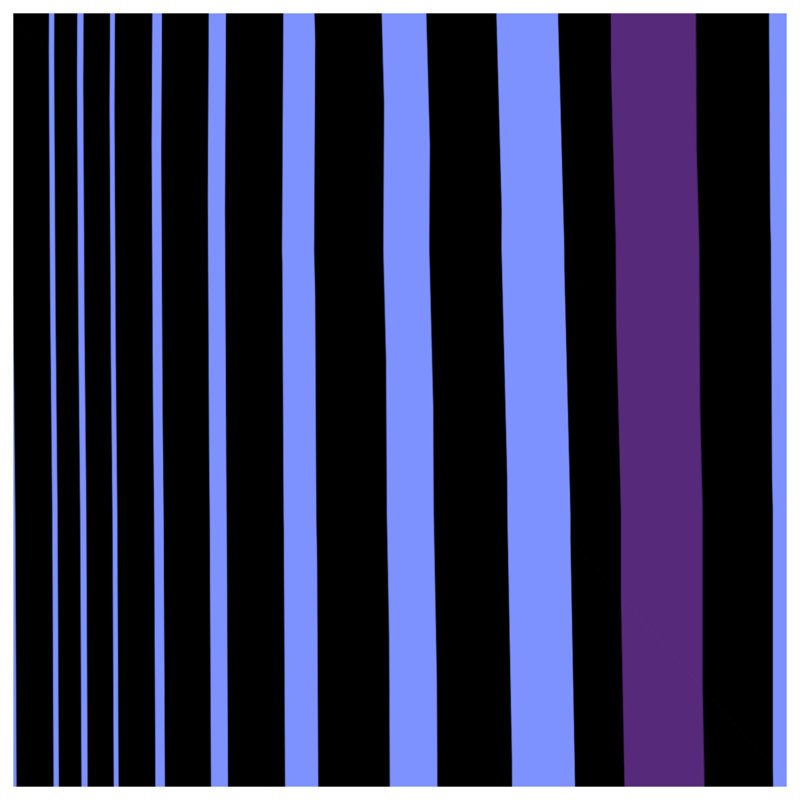 Coussins décoratifs noirs et bleus à rayures, 18 x 18 pouces
