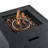 MGO Outdoor Square Fire Pit With Steel Burner,Lightweight 24.02-Inch Propane Fire Pit Table With Adjustable Flame, 40,000 BTU, Lava Rocks, And Rain Cover For Patio,Backyard, And Poolside-95536835
