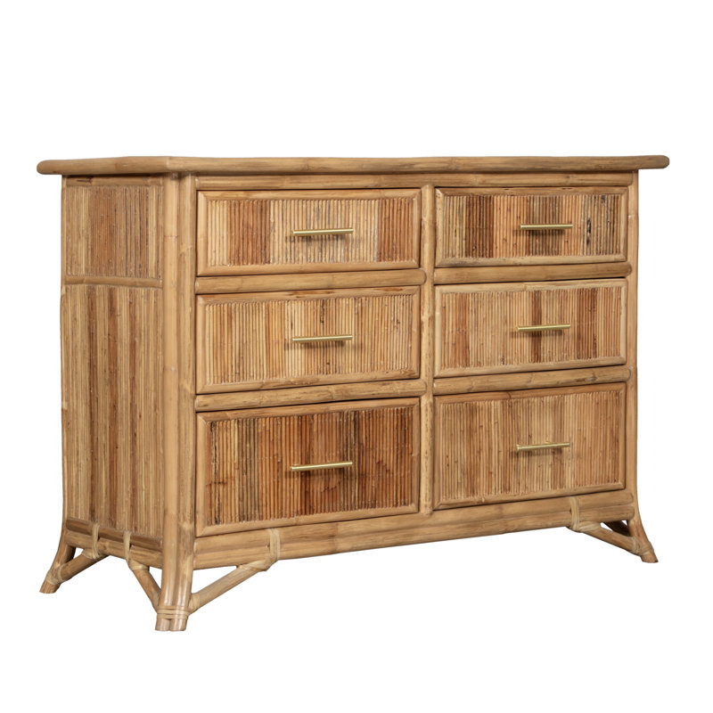 Bermuda 48'' W 6 - Drawer Dresser, Natural