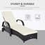 Chaise longue avec roulettes et coussin moelleux-2024235417