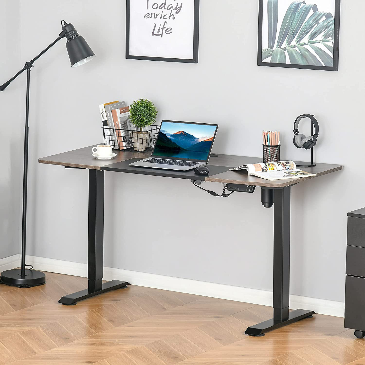 Metal standing desk discount