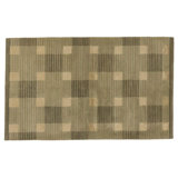 Interlocking Geometric Area Rug in Beige/Green