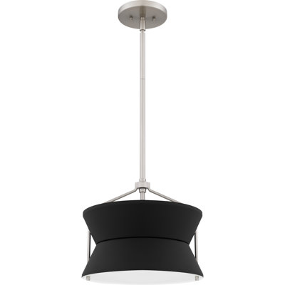 Montz 2-Light Brushed Nickel Pendant Light