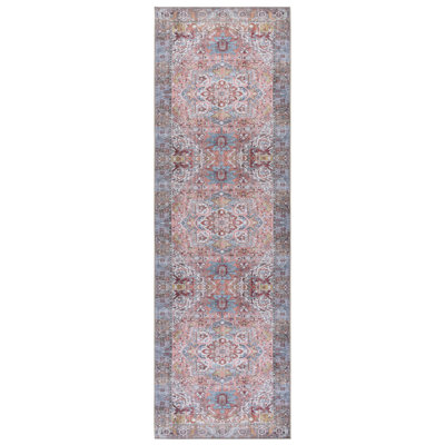 Vintage Heriz 600 Performance Machine Washable Oriental; Vintage Look Indoor Rug