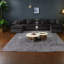 Oversized Sectionals with Storage, Black Boucle Modern Living Room Sofa-1415555862