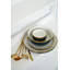«The Luxury Collection» bleu et blanc avec bordure dorée - grand bol 7 po