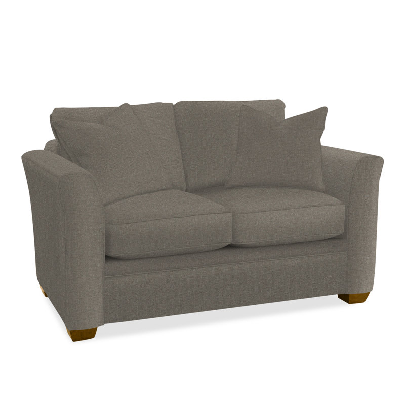 Bridgeport 62'' Upholstered Sofa, Havana Finish, Gray Sugar Performance; 0863-84
