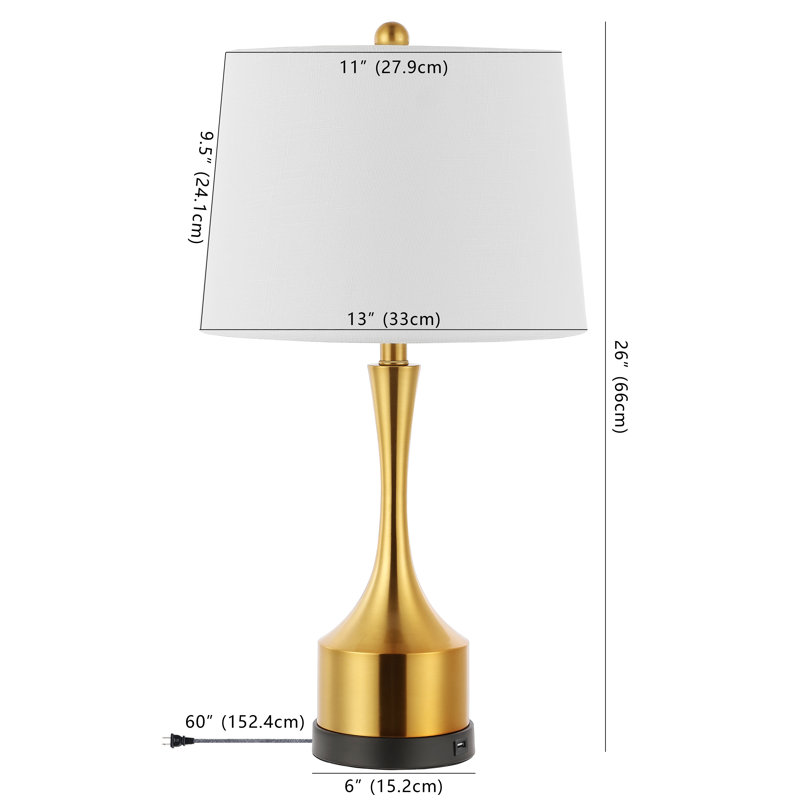 Cooper USB Table Lamp, Black