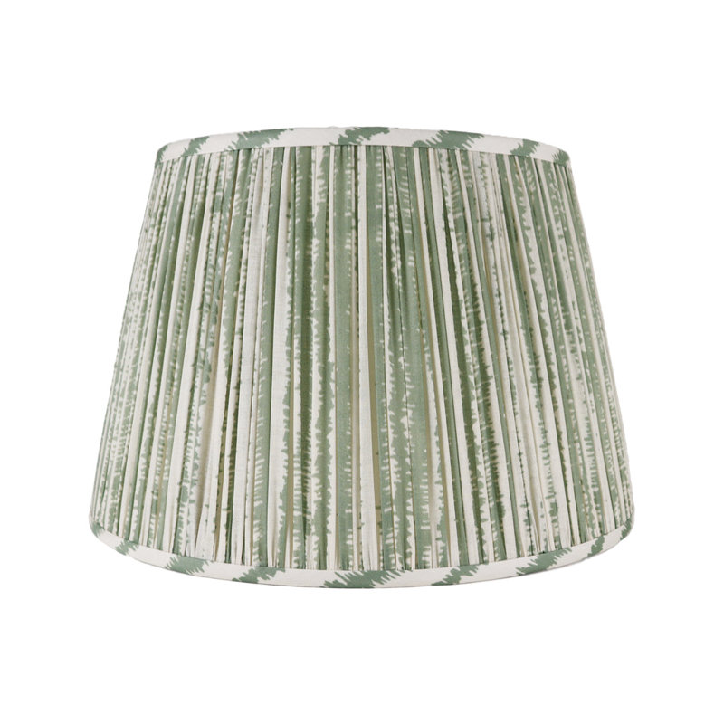 Bark Linen Empire Lamp Shade ( Spider ), 12" H x 18" W x 18" D, Green