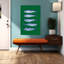 Cinq fleurs de sardines peintes, art mural plage-572881242