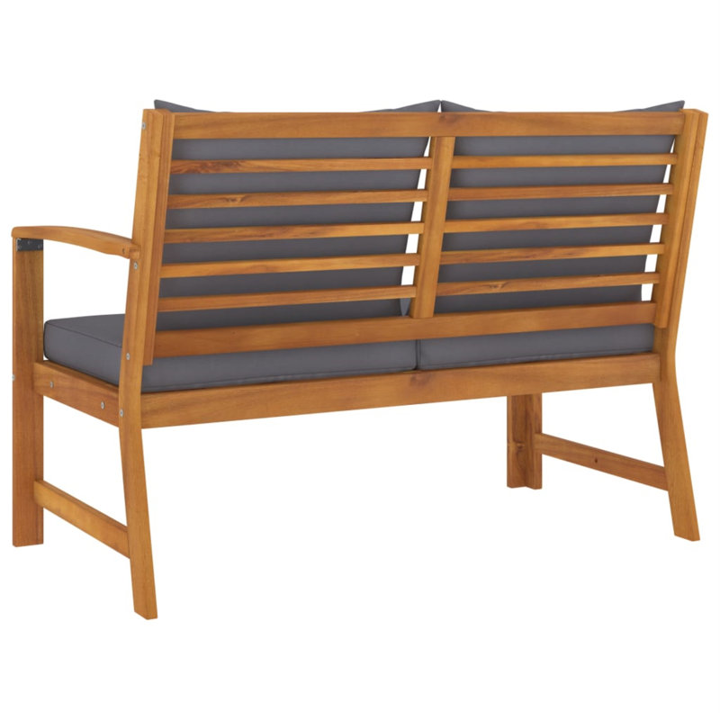 Banc de jardin en bois Randee, Gris