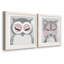 Hibou - ensemble de 2 peintures-271124425-271124477