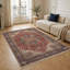 Oriental Cotton and Chenille Flatweave Area Rug-1083605649