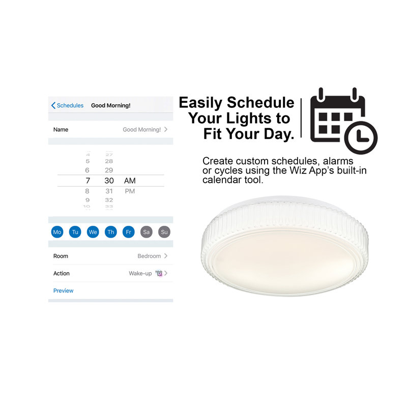 Eastthorpe Acrylic LED Flush Mount