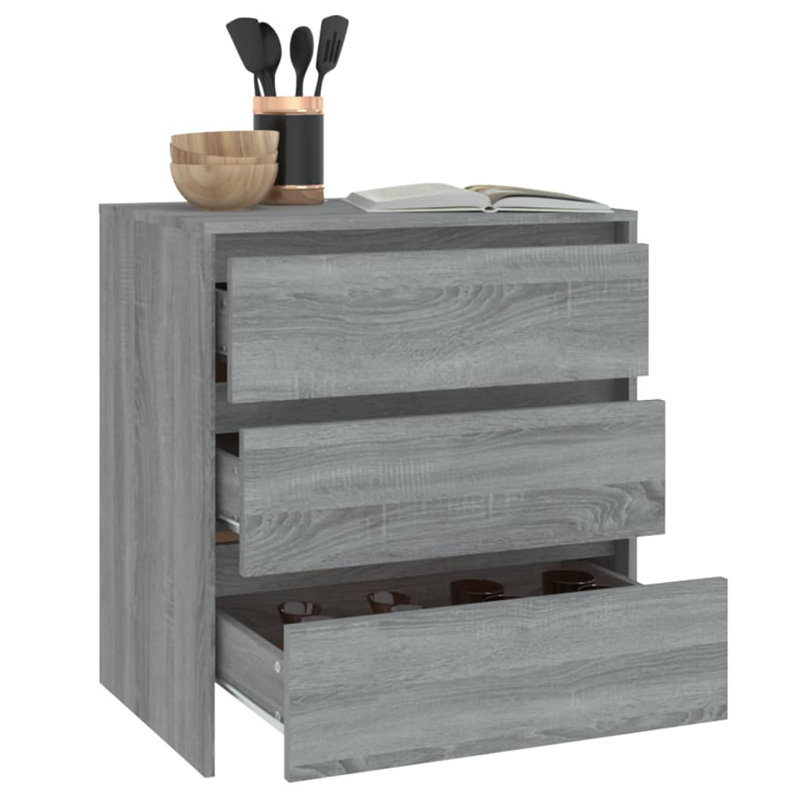 Ghianna 70 cm W Sideboard, Grey Sonoma