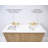 66'' Double Bathroom Vanity with Carrara Marble Top-111706783-98224869