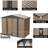8Ft X 6Ft Metal Garden Shed With Apex Roof For Outdoor Storage, Galvanized, , , Storage Various Tools, Easy Assembly Routine