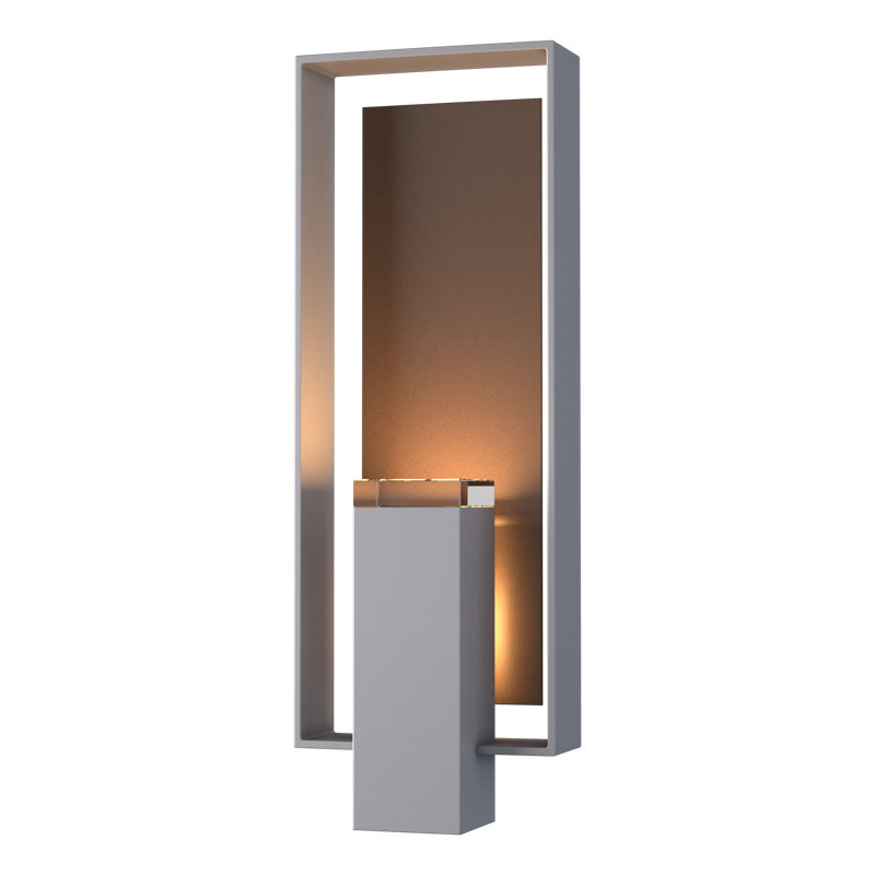 Shadow Box Aluminum Wall Light, Natural Iron, Slate, Yes