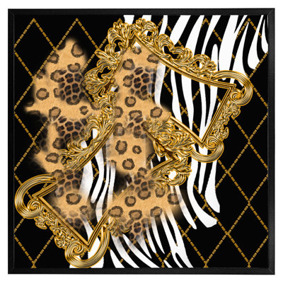Adelind Zebra & Baroque - Single Picture Frame Print