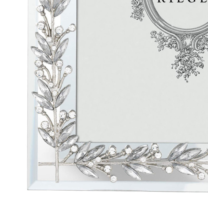 Laurel Glass Picture Frame, Silver, 8" x 10"
