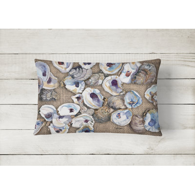 Oysters Oyster Indoor/Outdoor Throw Pillow