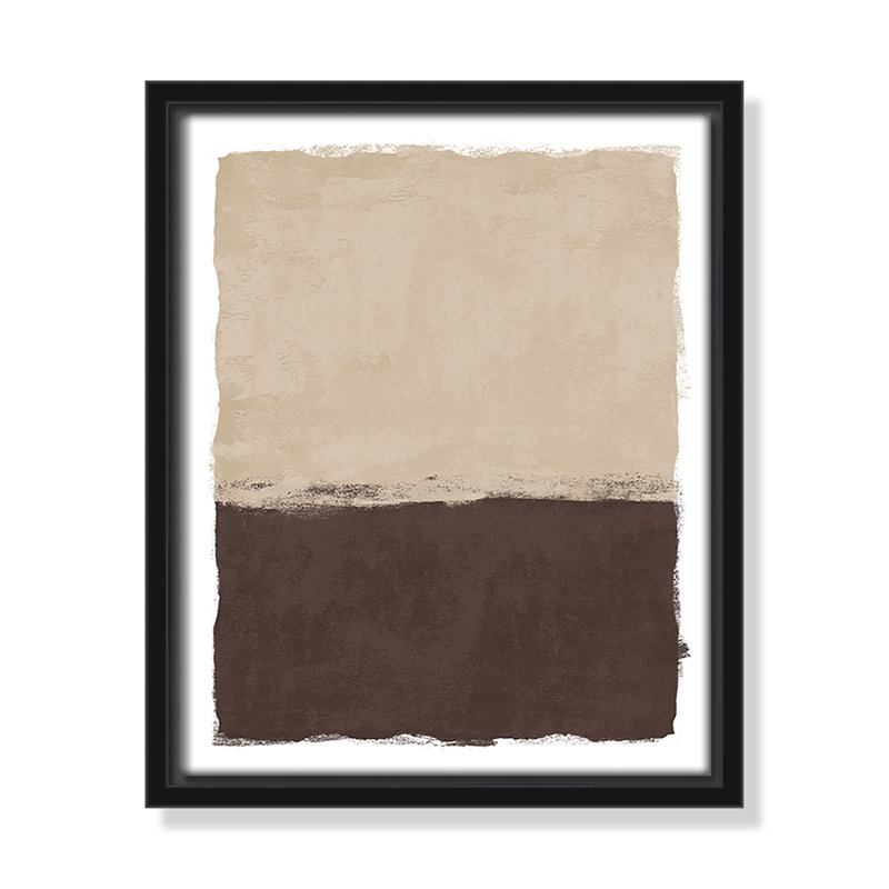 «Brownie Sundae II» par Natalie Carpentieri, 9.5' W x 11.5' H, Cadre flottant noir