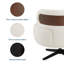 Fauteuil d'appoint pivotant Roma