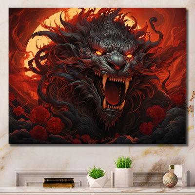 L'hindouisme Rakshasas, éclipse spirituelle traditionnelle sur toile