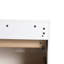 Armoire de rangement autoportante blanche lustrée 24 po, 3 tiroirs à fermeture douce, pour la salle de bain, la chambre à coucher et l'armoire d'organisation avec pièce idéale