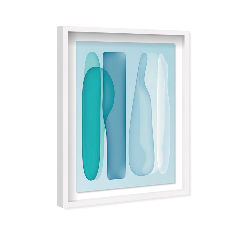 Glacier Fragments Print by Oliver Gal, 25.5"H x 17.5"W, White Shadowbox