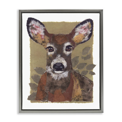 "Woodland Deer", art mural sur toile par Nancy Overton