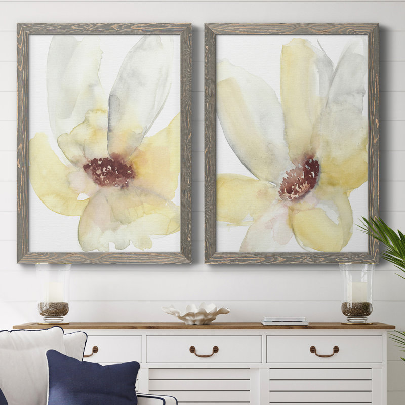«Lush Flower I», toile encadrée de qualité supérieure - prête à être accrochée, H 24 po x l 36 po x P 1,5 po