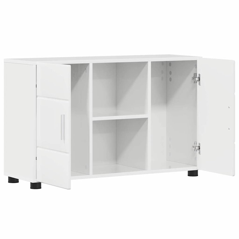 Rectangle Accent Cabinet, High Gloss White
