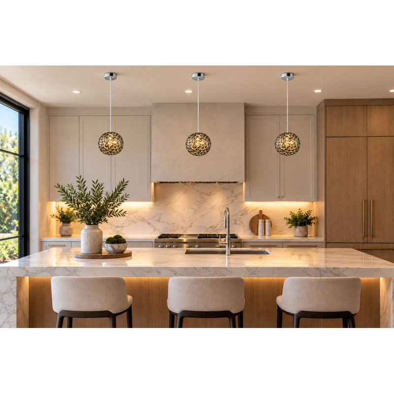 Modern LED Smoke Acrylic Pendant