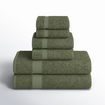 Franklin Cotton Lightweight Quick-Drying 6-Piece Assorted Towel Set