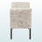 Opulence French Laundry Fabric Storage Ottoman Bench, Script Pattern, 25.88" H X 52.76" W X 17.99" D
