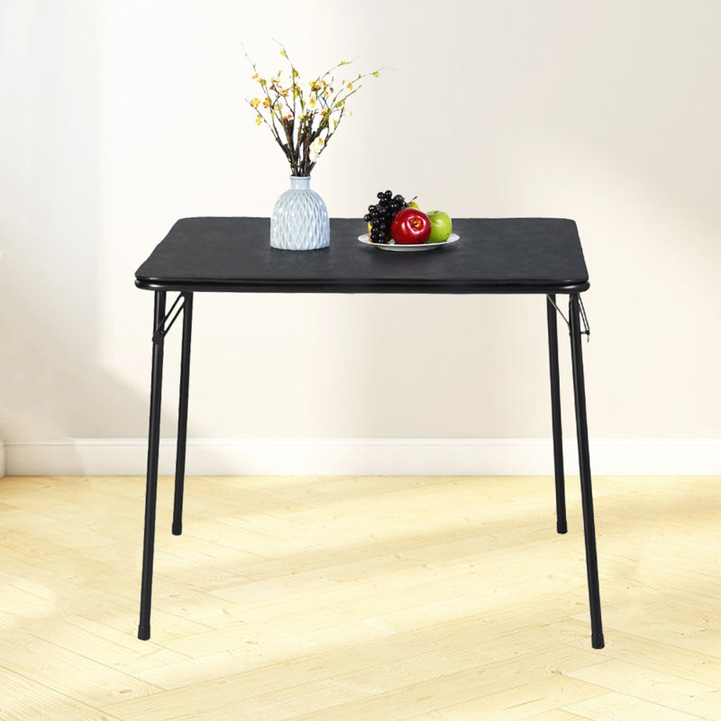 Northboro 86cm Square Folding Table, Black