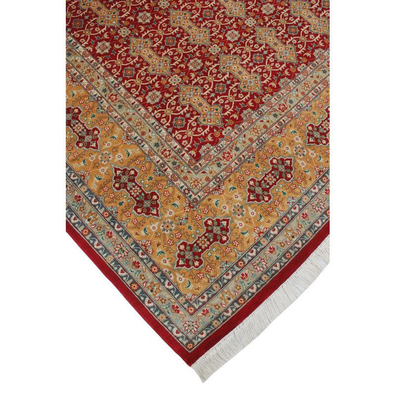 One-of-a-Kind Massimo Handmade Kilim 8'1" x 10'2" Wool Red/Yellow/Beige Area Rug