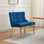 Banc de salle à manger capitonné en velours, style moderne du milieu du siècle, avec dossier à oreilles-1940795511