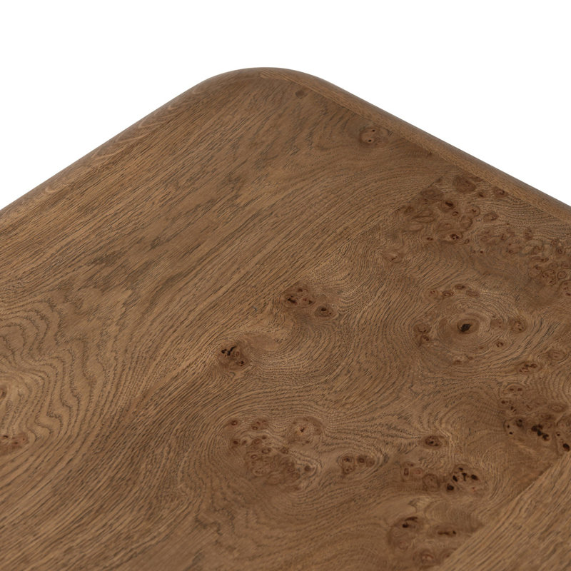 Talessi Square Coffee Table-Wheat Medium Burl Oak