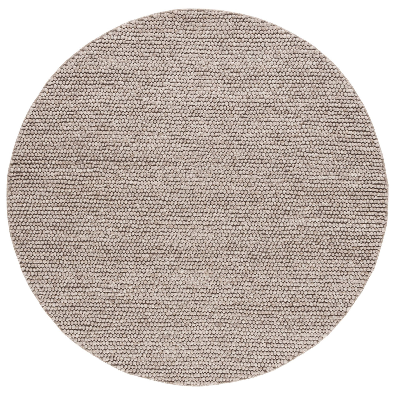 Elle Handmade Brown Rug, Round 6'