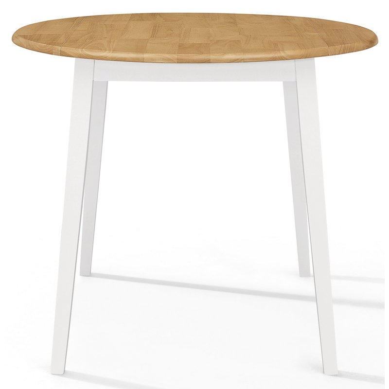Mcneill 4 - Person Drop Leaf Dining Set, 5, White, White
