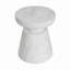 Table d'appoint d'extérieur en travertin, blanc-1522995538