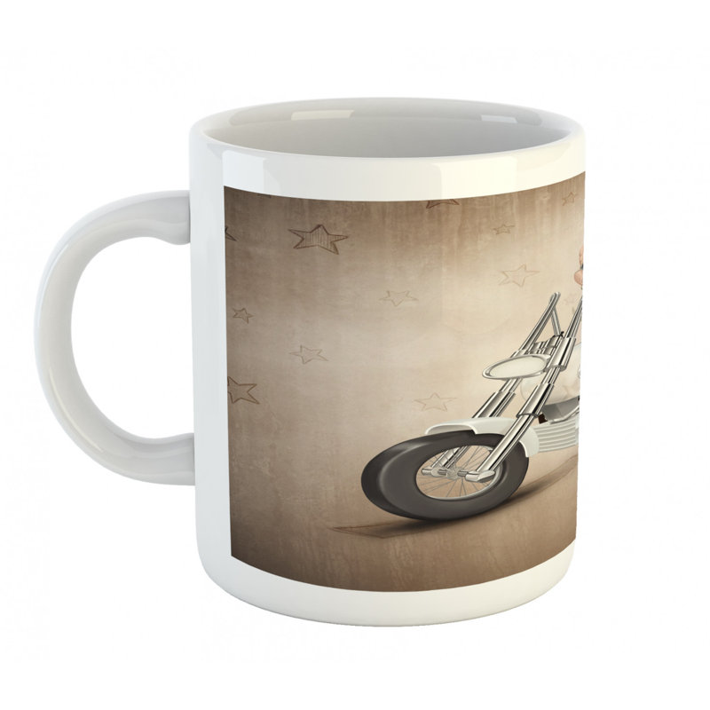 Grande tasse à café rock grunge