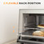 HOMCOM Mini Oven, 9L Countertop Electric Grill, Toaster Oven with Adjustable Temperature, Timer, Baking Tray and Wire Rack, 750W-121602914