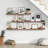 Floating Picture Ledge Shelves Set Of 4, Wall Mounted Display Shelf With Protective Lip For Photos, Books, Toys, And Decor, Durable Wood Construction, Easy Installation, Versatile For Any Room-62877651