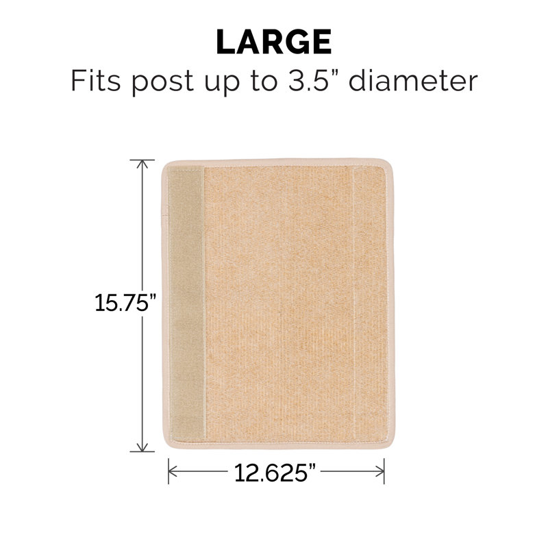 Replacement Scratching Post Cover Carpet, Cream, Large