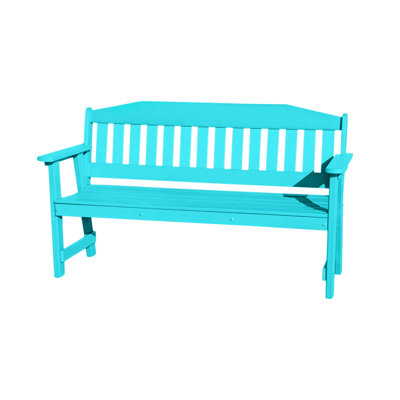 Banc de jardin en polyuréthane avec dossier All Weather