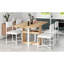 Ensemble de table de salle à manger extensible de 63 pouces Modern Modern